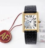 New! AF Factory Cartier Tank Solo Replica Watch Gold and Diamond_th.jpg